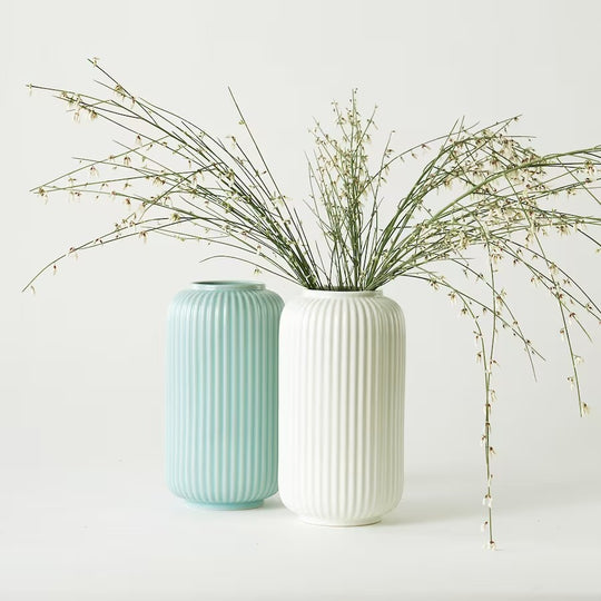 STILREN Vase, white, 8 ¾ " (22 cm)