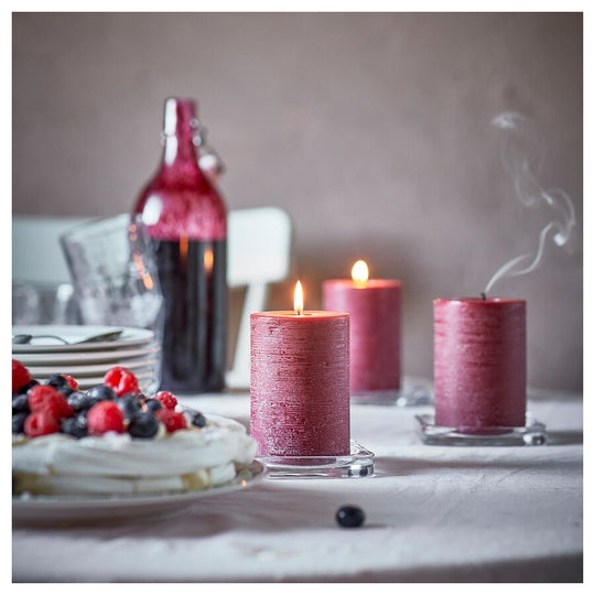 STÖRTSKÖN Scented pillar candle, Berries/red, 30 hr