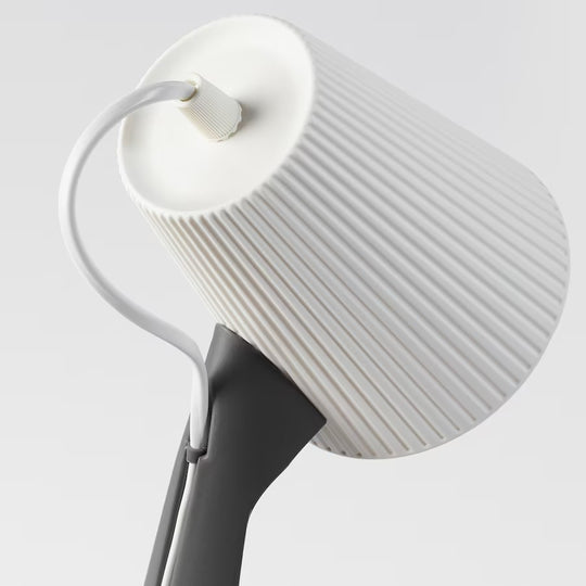 SVALLET Work lamp, dark grey/white