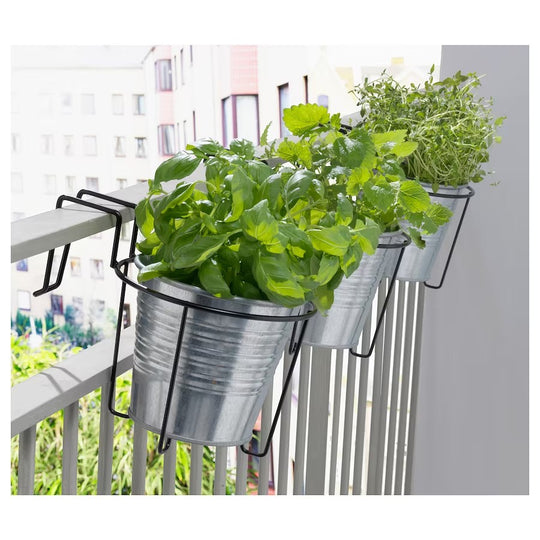 SVARTPEPPAR Plant Pot Holder, In/Outdoor Black, 16 cm