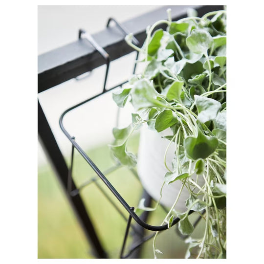 SVARTPEPPAR Plant Pot Holder, In/Outdoor Black, 45x16 cm