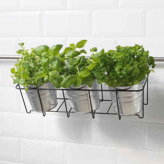 SVARTPEPPAR Plant Pot Holder, In/Outdoor Black, 45x16 cm