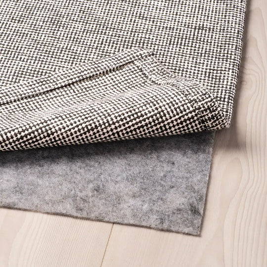 TIPHEDE Rug, Flatwoven, Natural/Black,