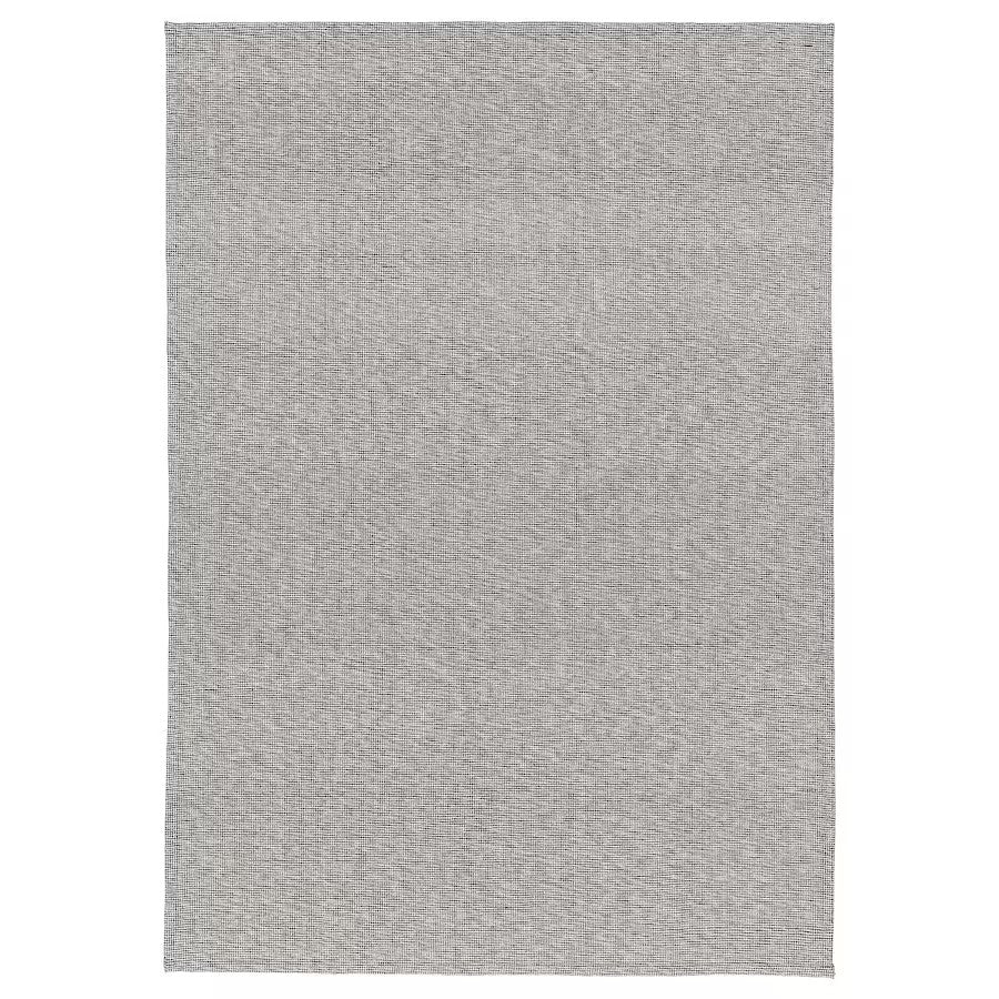 TIPHEDE Rug, Flatwoven, Natural/Black,