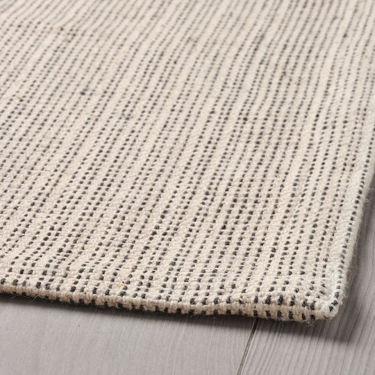 TIPHEDE Rug, Flatwoven, Natural/Black,