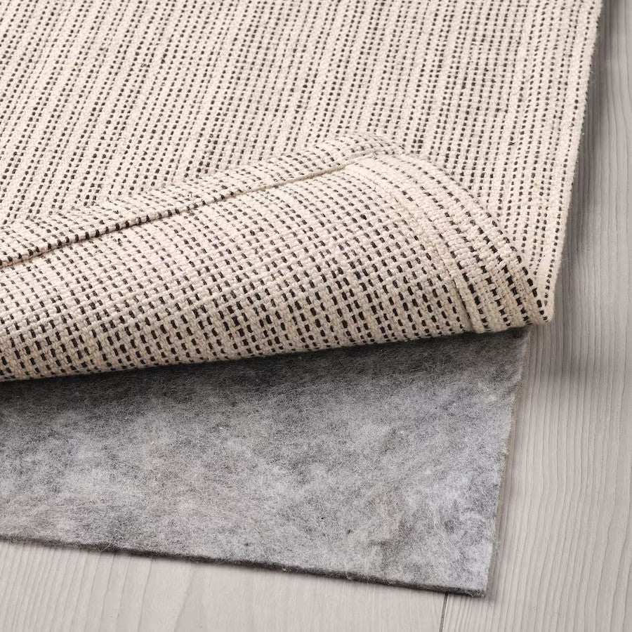 TIPHEDE Rug, Flatwoven, Natural/Black,