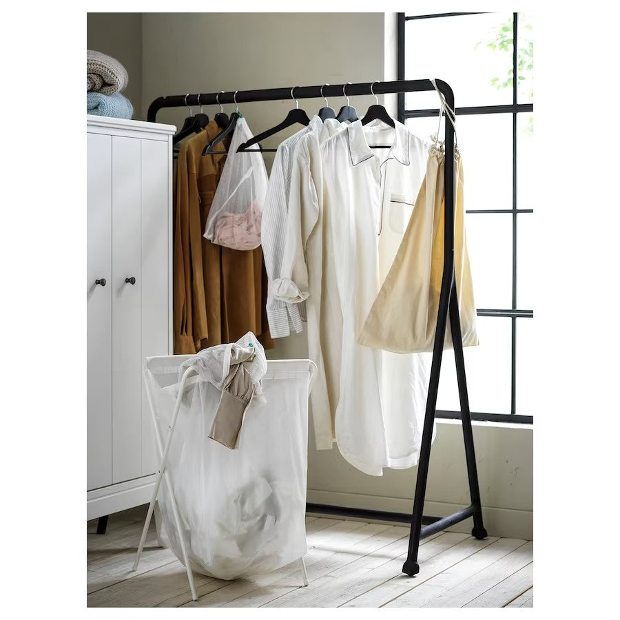 TURBO Clothes rack, in/outdoor, black, 117x59 cm