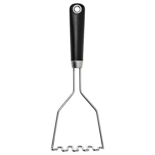 IKEA 365+ HJÄLTE Potato masher, stainless steel/black