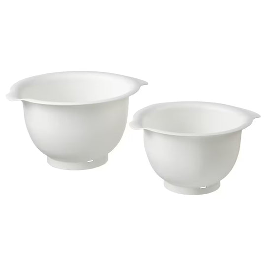 VISPAD Mixing bowl, set of 2, white